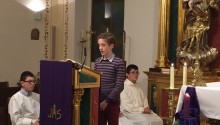 Eucaristía de seminaristas menores presidida por el Obispo I