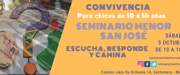Cartel Convivencia Seminario Menor San José, Diocesis de Cartagena, 2019