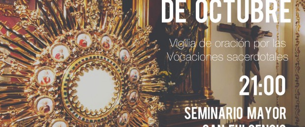 Cartel Vigilia por las Vocaciones Sacerdotales 2021 - 2022, Seminario de Murcia